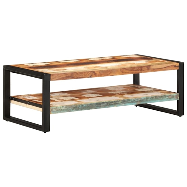 vidaXL Soffbord 120x60x40 cm massivt återvunnet trä Brun
