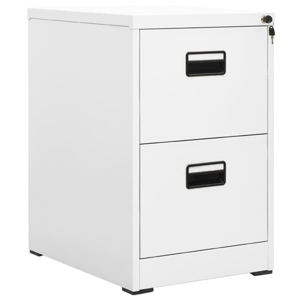 vidaXL Dokumentskåp vit 46x62x72,5 cm stål Vit