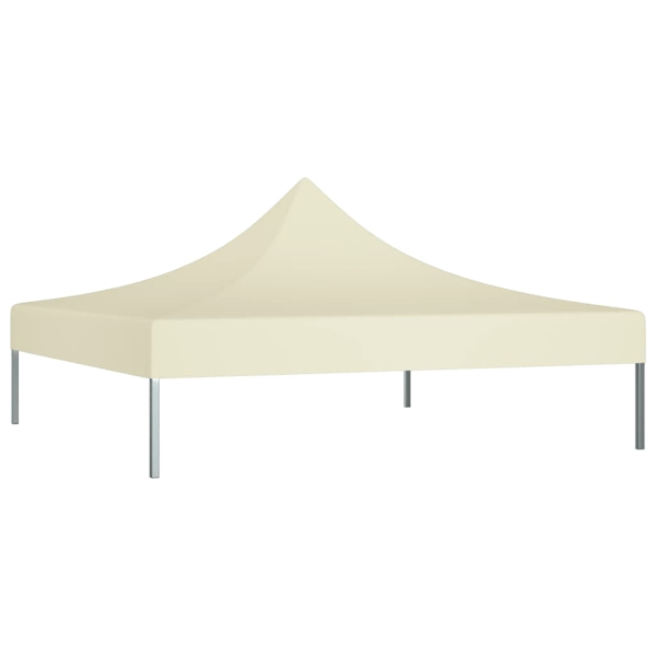 vidaXL Tak till partytält 2x2 m gräddvit 270 g/m² Creme