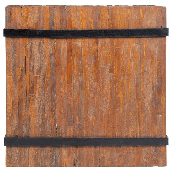 vidaXL Sidobord teak 60x60x38 cm Brun