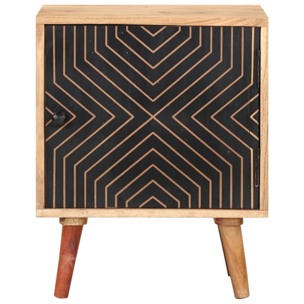 vidaXL Nattduksbord 40x30x50 cm massivt acaciaträ Beige