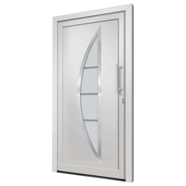 vidaXL Ytterdörr vit 88x200 cm Vit