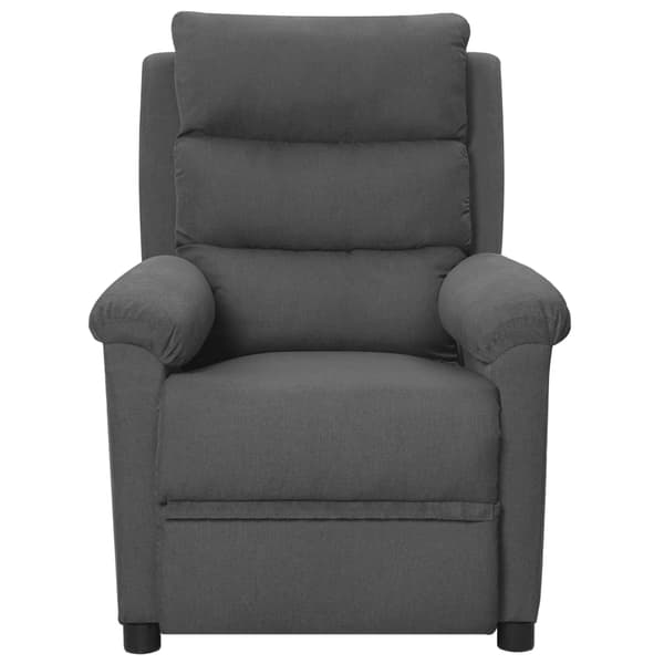 vidaXL Reclinerfåtölj mörkgrå tyg Grå