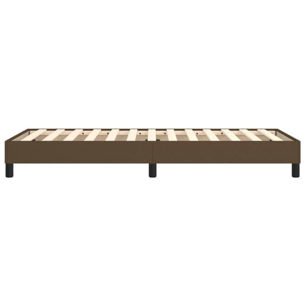 vidaXL Ramsäng mörkbrun 90x200 cm tyg Brun