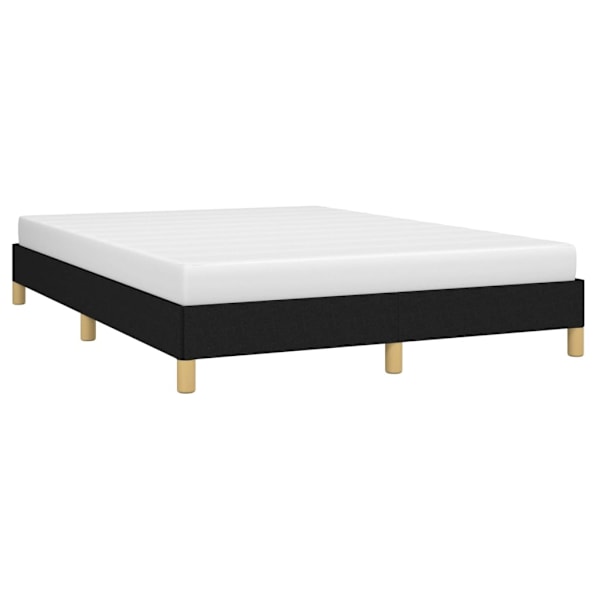 vidaXL Sängram utan madrass svart 140x200 cm tyg Svart
