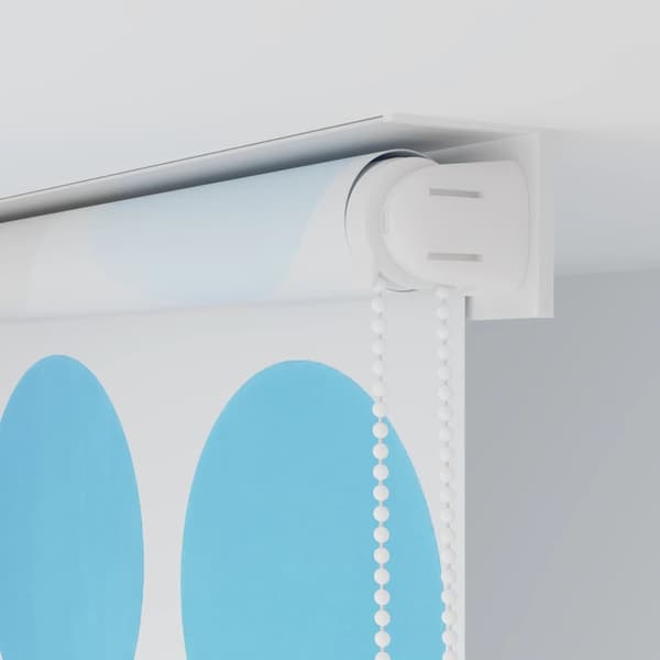 vidaXL Rullgardin för dusch 80x240 cm cirkel multifärg