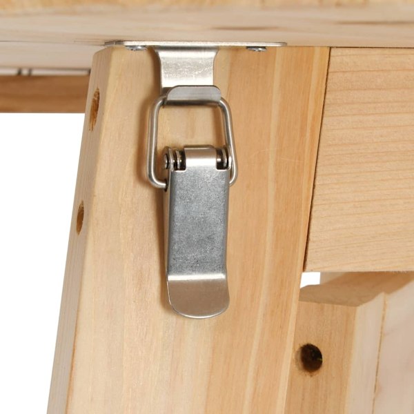 vidaXL Hopfällbart barbord 78 cm granträ Brun