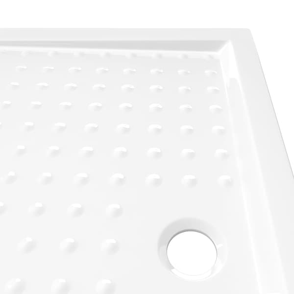 vidaXL Duschbrunnar 80 x 100 x 4 cm ABS Vit