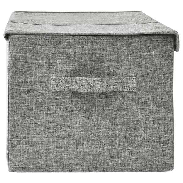 vidaXL Förvaringslåda tyg 50x30x25 cm grå grå