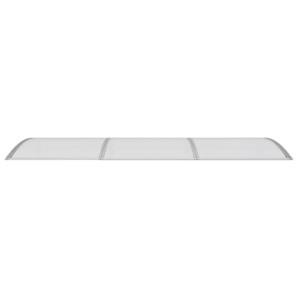 vidaXL Entrétak grå 300x100 cm polykarbonat Grå
