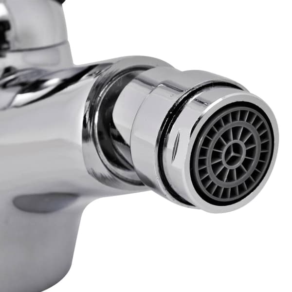 vidaXL Bidéblandare krom Silver
