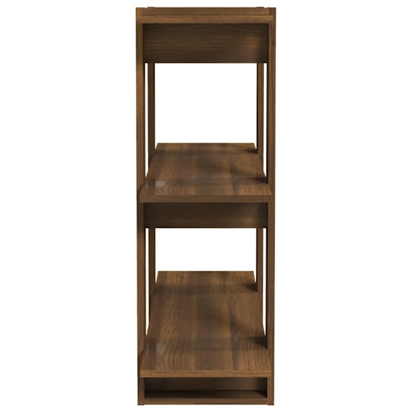 vidaXL Bokhylla/Rumsavdelare brun ek 80x30x87 cm Brun