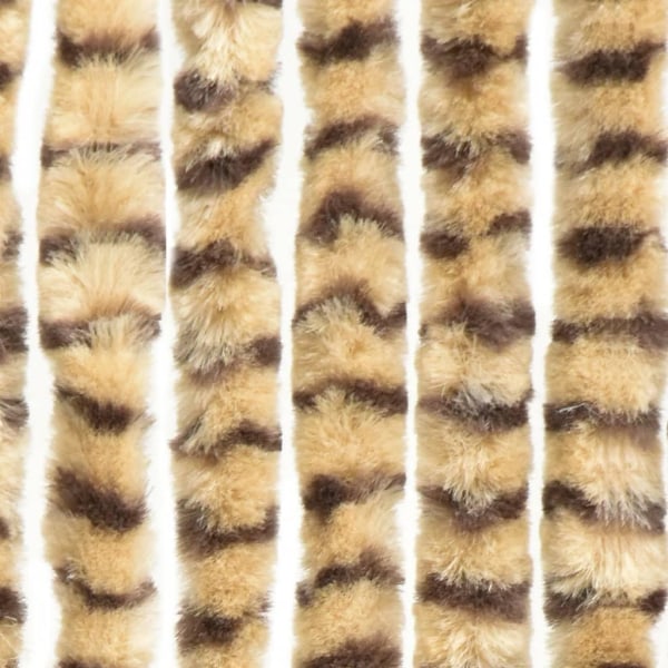 vidaXL Insektsdraperi beige och brun 100x220 cm chenille Beige