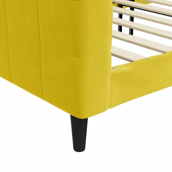 vidaXL Dagbädd gul 80x200 cm sammet Gul