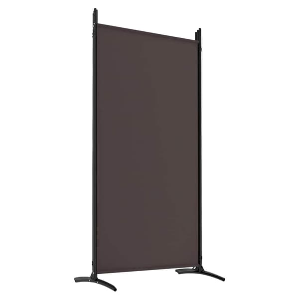 vidaXL Rumsavdelare 6 paneler brun 520x180 cm tyg Brun