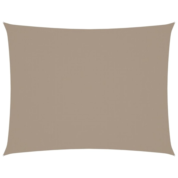 vidaXL Solsegel oxfordtyg rektangulärt 4x6 m taupe Taupe