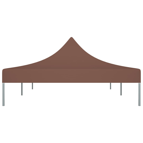 vidaXL Tak till partytält 6x3 m brun 270 g/m² Brun