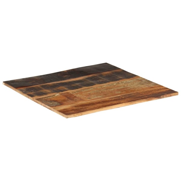 vidaXL Fyrkantig bordsskiva 70x70 cm 15-16 mm massivt återvunnet trä multifärg