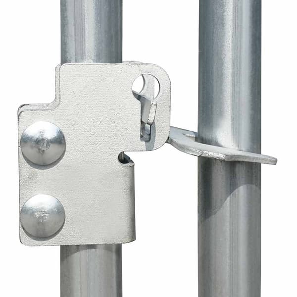 vidaXL Hönsbur 5x1x1,5 m galvaniserat stål Silver