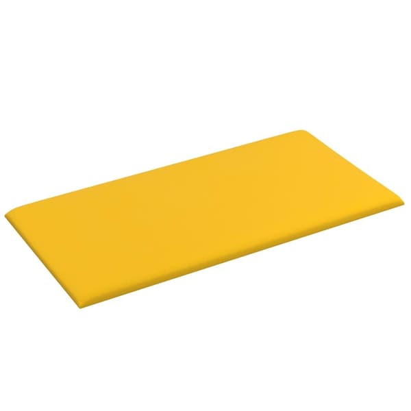 vidaXL Väggpaneler 12 st gul 60x30 cm sammet 2,16 m² Gul