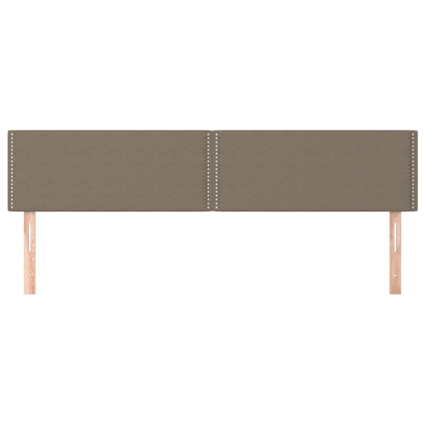 vidaXL Huvudgavlar 2 st taupe 80x5x78/88 cm tyg Taupe