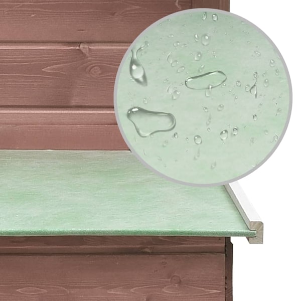 vidaXL Hönshus mocka 170x81x110 cm massiv furu & granträ Grön
