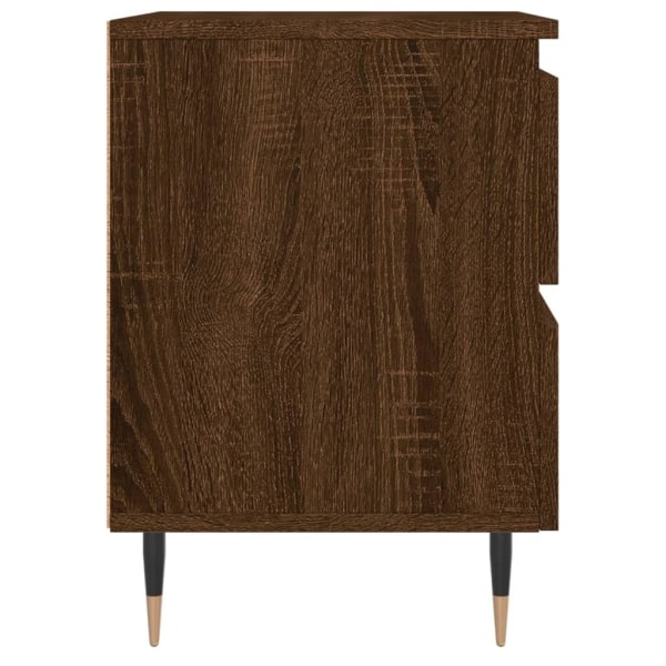 vidaXL Sängbord brun ek 40x35x50 cm konstruerat trä Brun