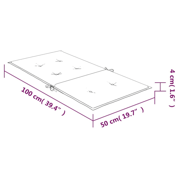 vidaXL Stolsdynor för stolar med låg rygg 4 st blå&vit randig tyg Flerfärgsdesign