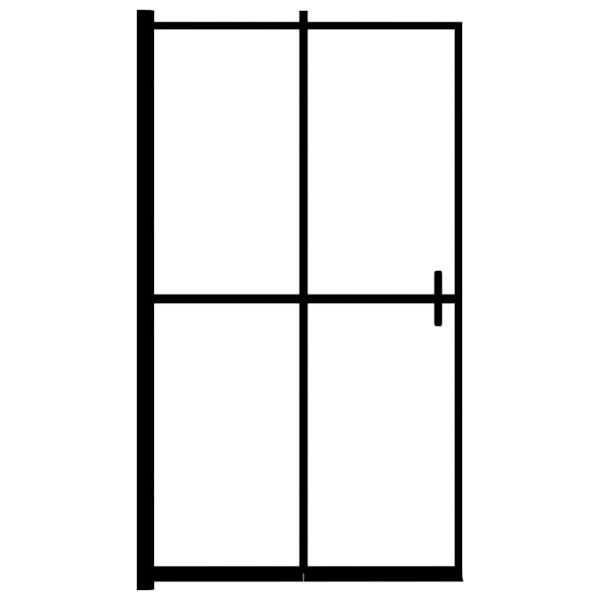 vidaXL Duschvägg fällbar ESG 120x140 cm svart