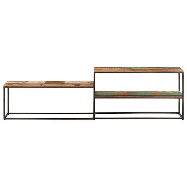 vidaXL TV-bänk 180x30x50 cm massivt återvunnet trä Brun