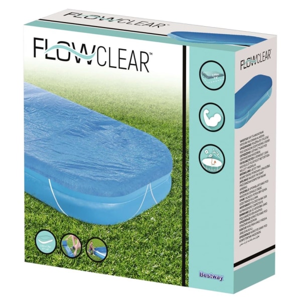 Bestway Poolöverdrag Flowclear 262x175x51 cm Blå
