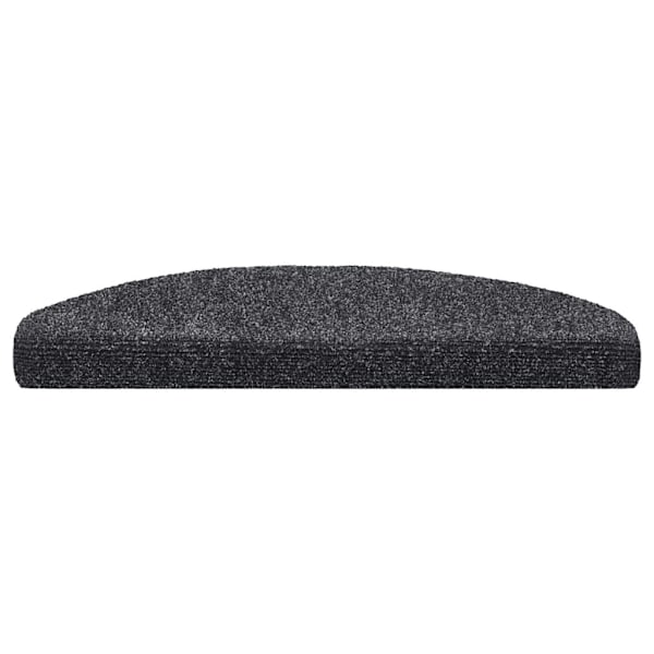 vidaXL Trappstegsmattor självhäftande 5 st mörkgrå 65x21x4 cm brodyr grå