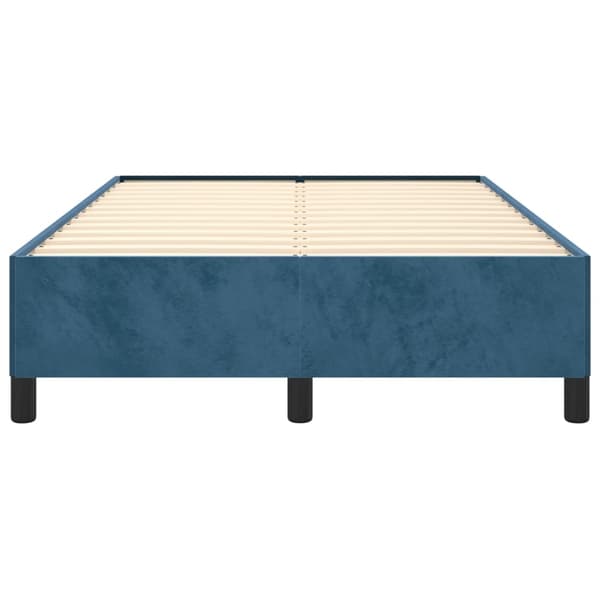 vidaXL Sängram mörkblå 120x200 cm sammet Blå