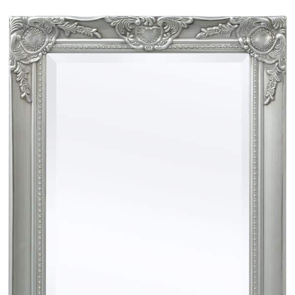 vidaXL Väggspegel i barockstil 100x50 cm silver Silver