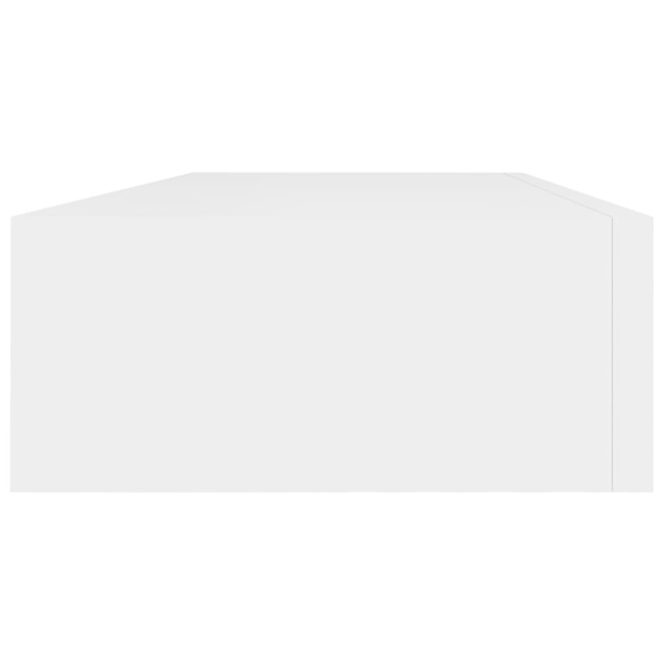 vidaXL Väggmonterad låda 2 st vit 60x23,5x10 cm MDF Vit