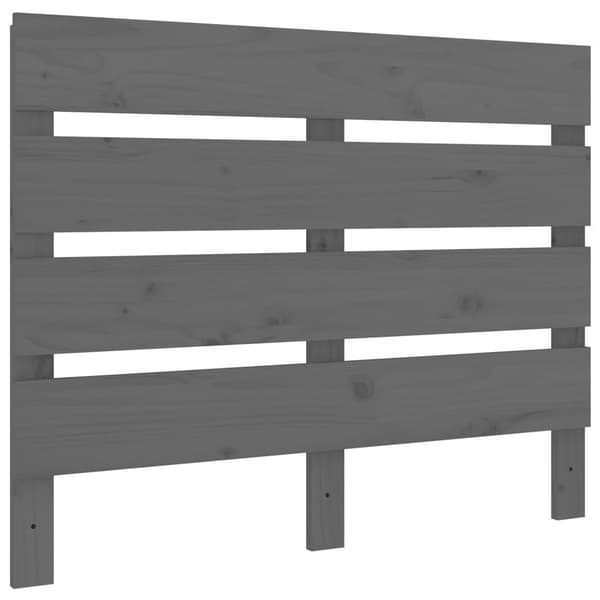 vidaXL Sängram grå 100x200 cm massiv furu Grå
