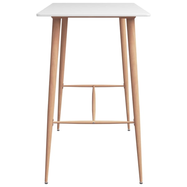 vidaXL Barbord vit 120x60x105 cm Vit