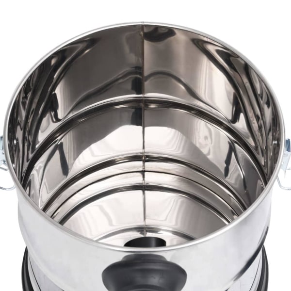 vidaXL Asksug med HEPA-filter 1200 W 20 L rostfritt stål Silver