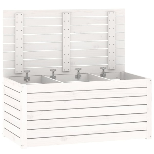 vidaXL Dynbox vit 101x50,5x46,5 cm massiv furu Vit