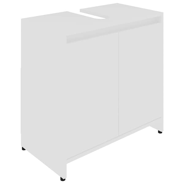 vidaXL Badrumsskåp vit 60x33x60 cm konstruerat trä Vit