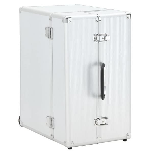 vidaXL Pilotväska 47x39x27 cm silver aluminium Silver