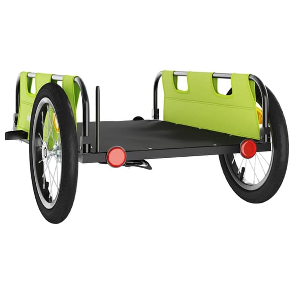 vidaXL Cykelvagn grön oxfordtyg och järn Grön
