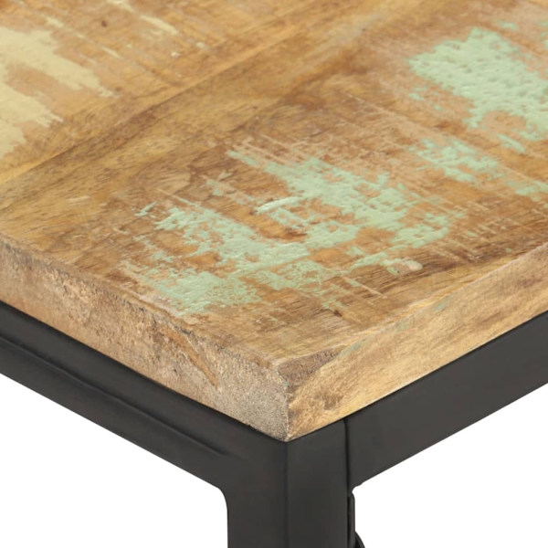 vidaXL Soffbord 110x60x35 cm massivt återvunnet trä Brun