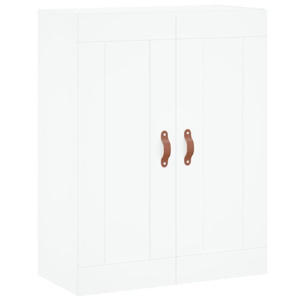 vidaXL Högskåp vit 69,5x34x180 cm konstruerat trä Vit