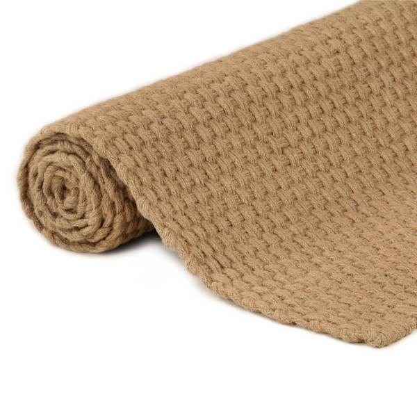 vidaXL Matta rektangulär naturfärg 180x250 cm jute Brun