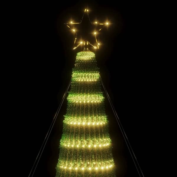 vidaXL LED julgran 688 LED varmvit 300 cm Varmvit