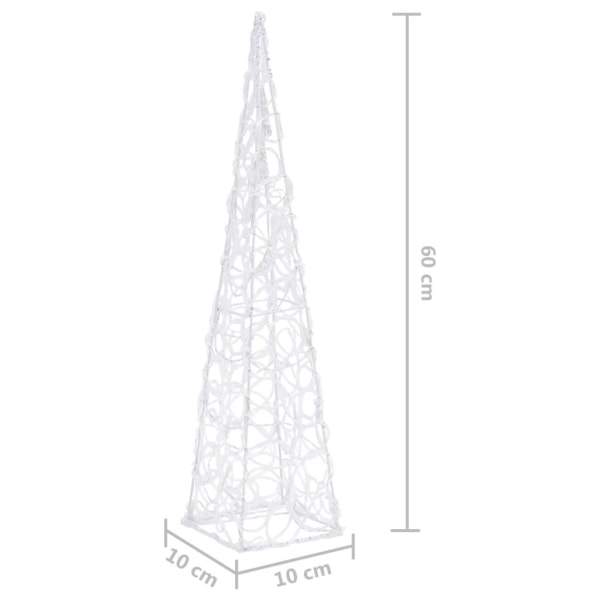 vidaXL Ljuskon LED akryl blå 60 cm Blå