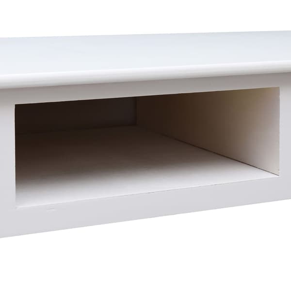 vidaXL Skrivbord vit 110x45x76 cm trä Vit