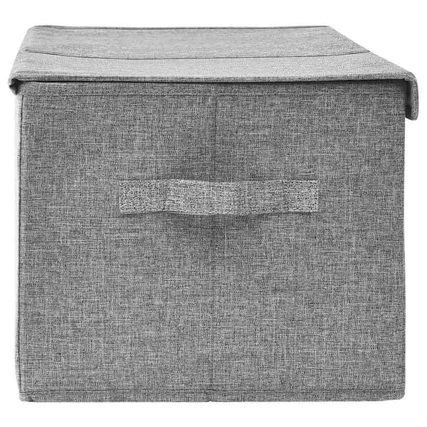 vidaXL Förvaringslåda tyg 50x30x25 cm grå grå