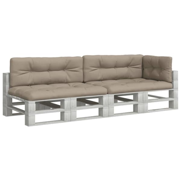 vidaXL Palldynor 5 st taupe tyg Taupe